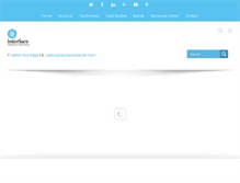Tablet Screenshot of interlaceblinds.com